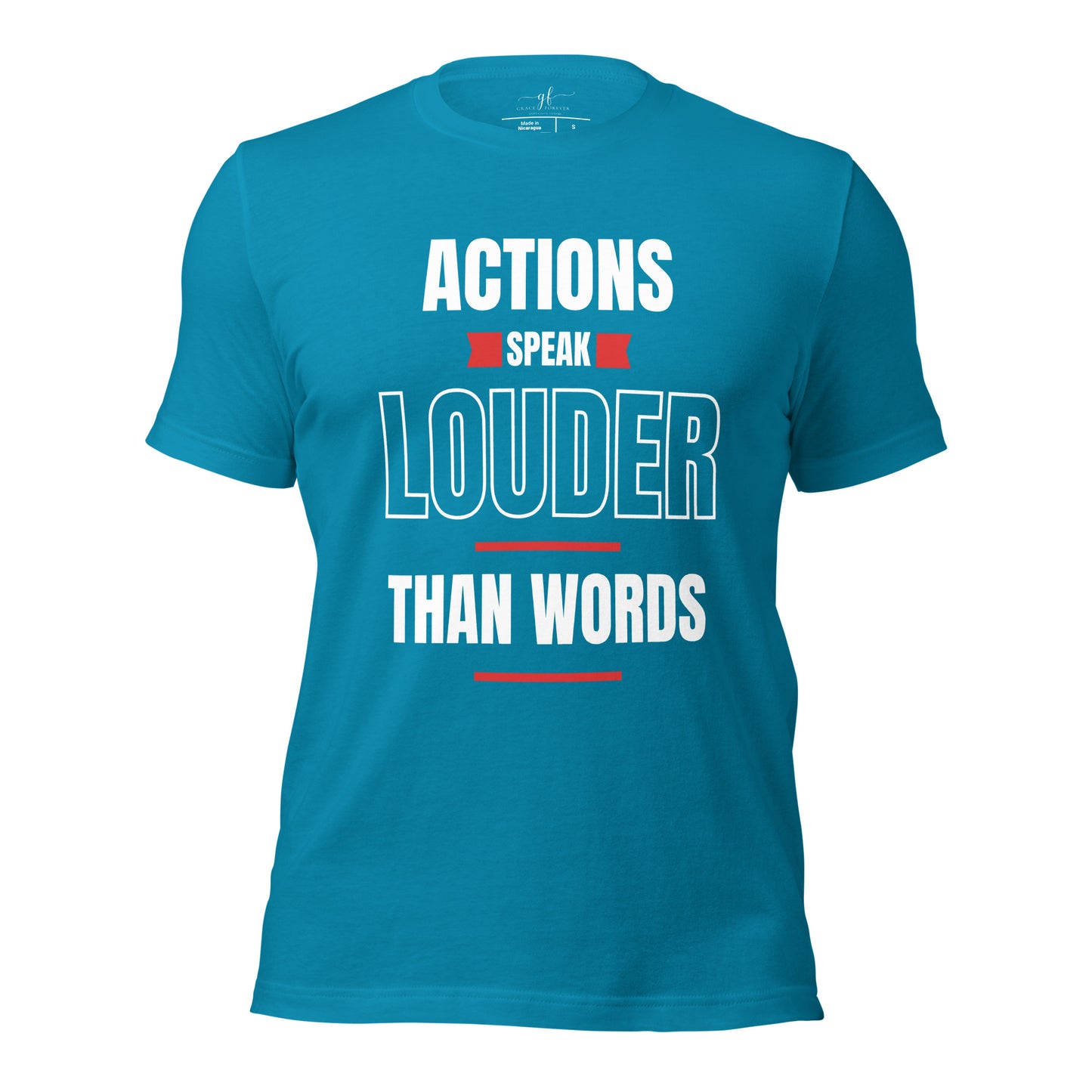"Actions speak louder" Men's T-shirt