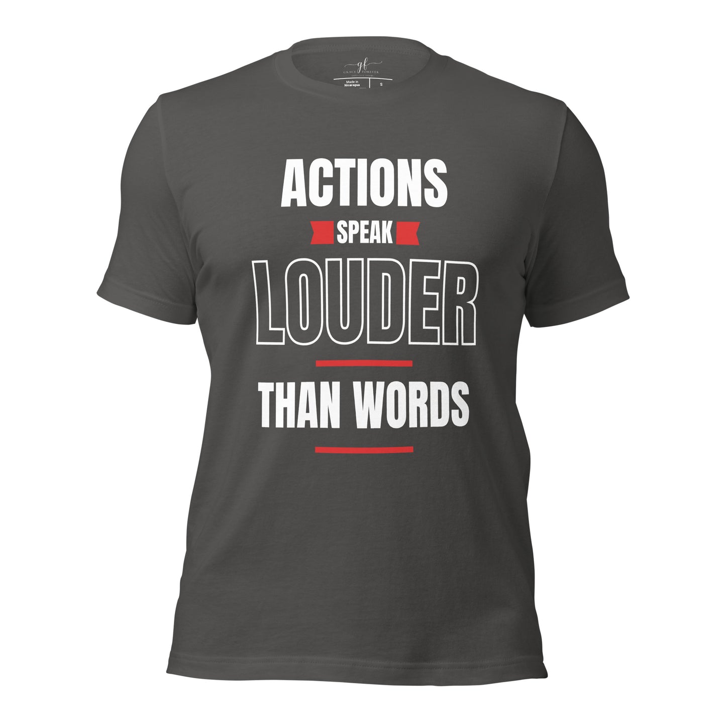"Actions speak louder" Men's T-shirt