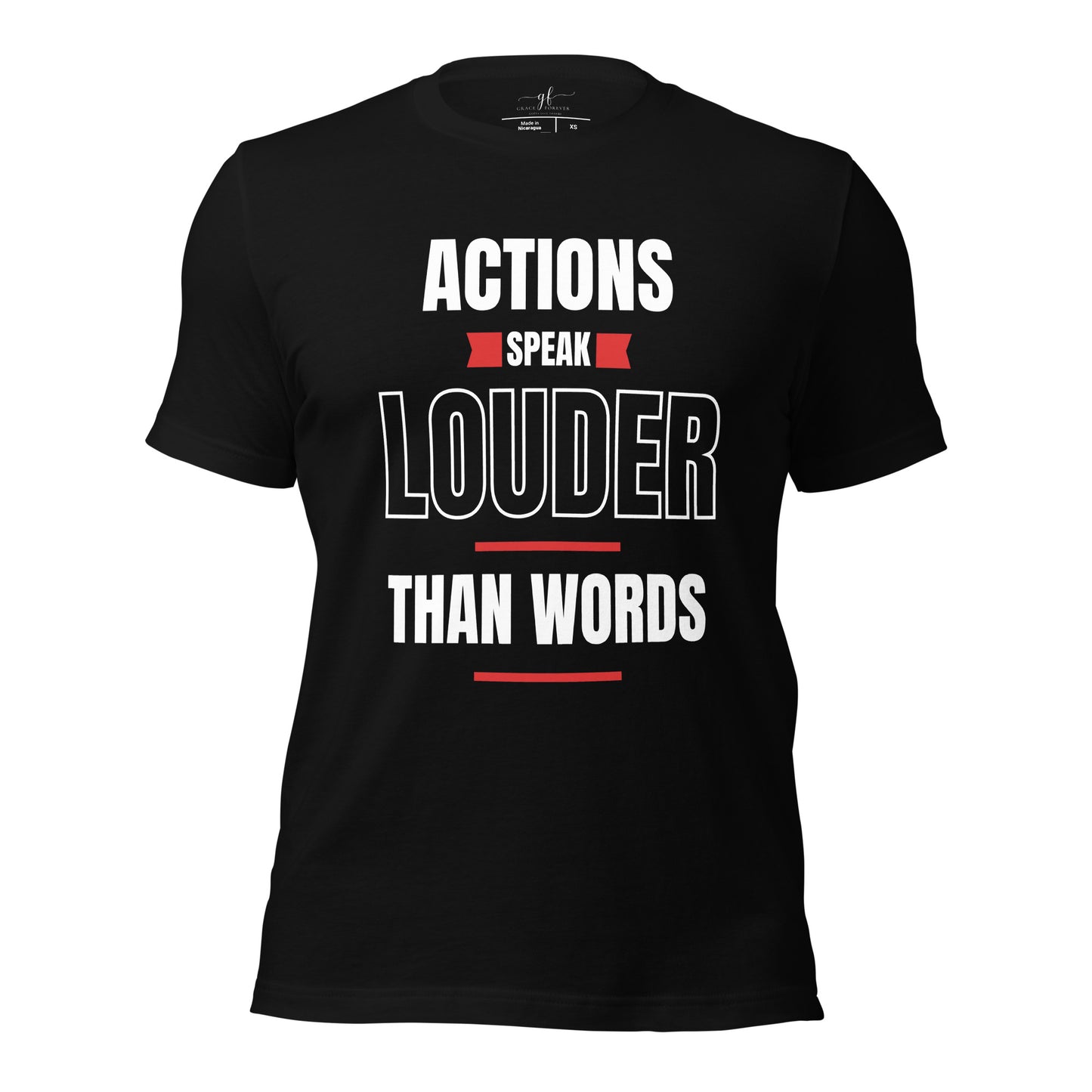 "Actions speak louder" Men's T-shirt
