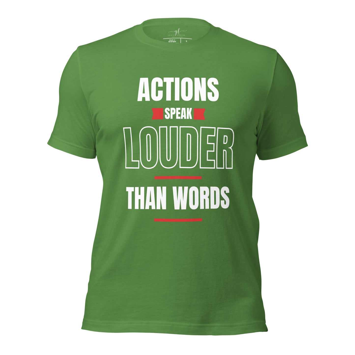 "Actions speak louder" Men's T-shirt