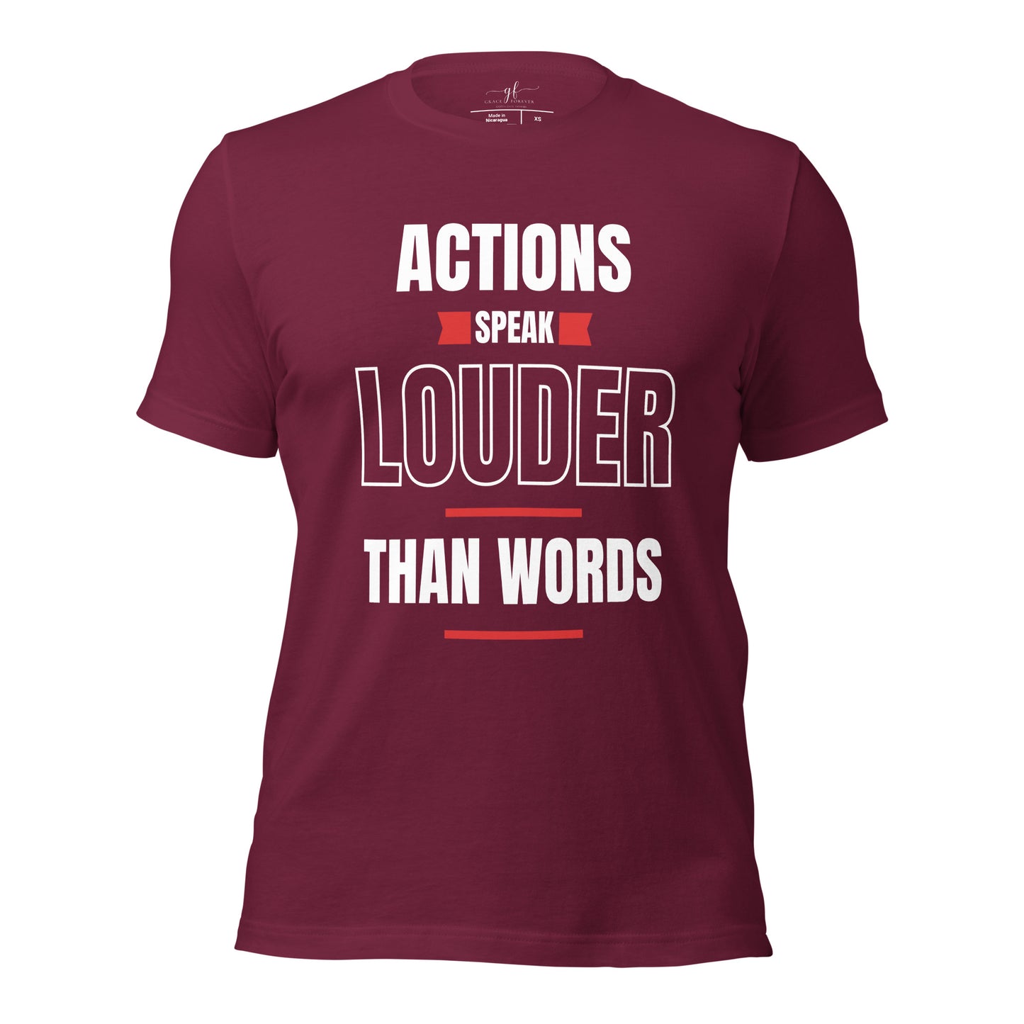 "Actions speak louder" Men's T-shirt
