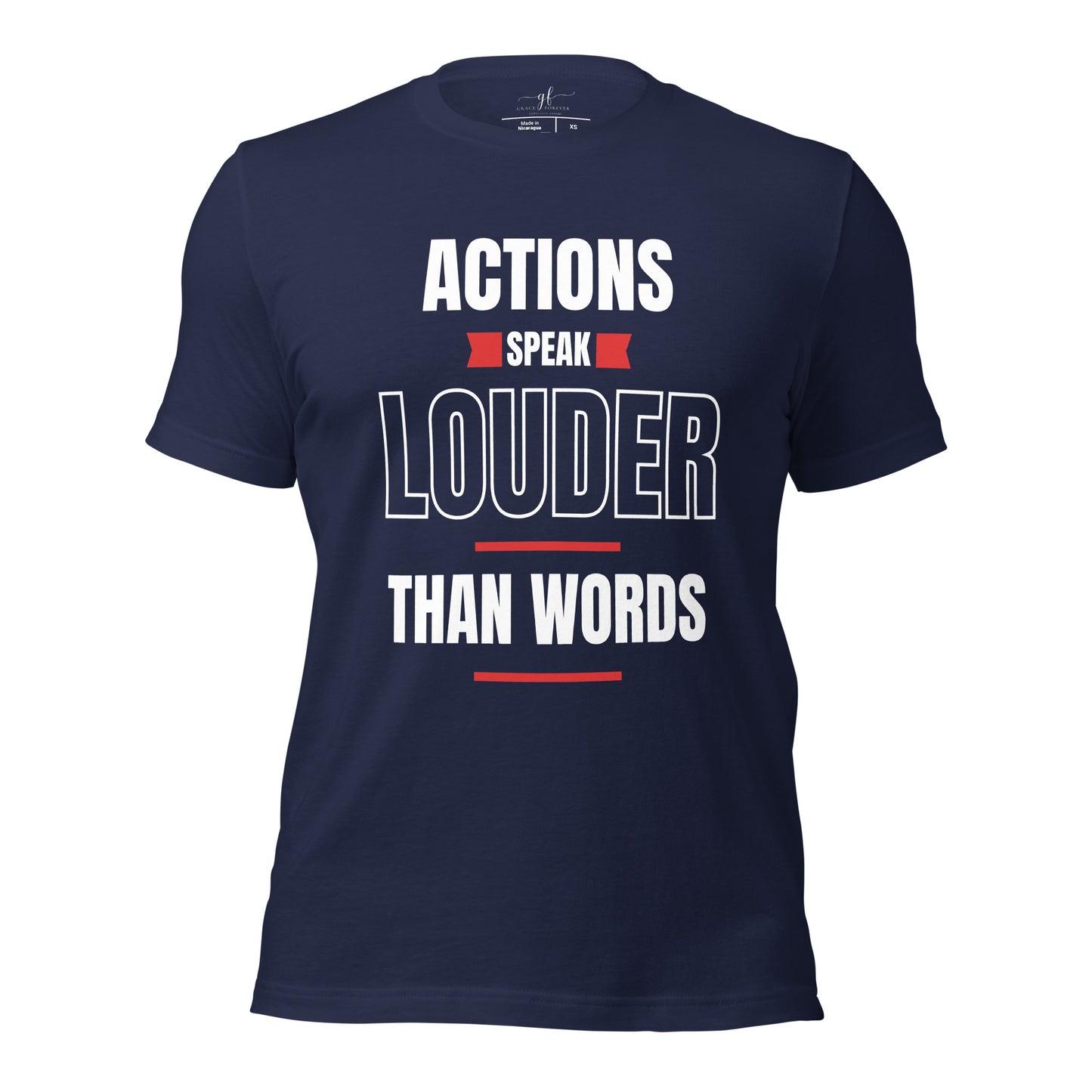 "Actions speak louder" Men's T-shirt