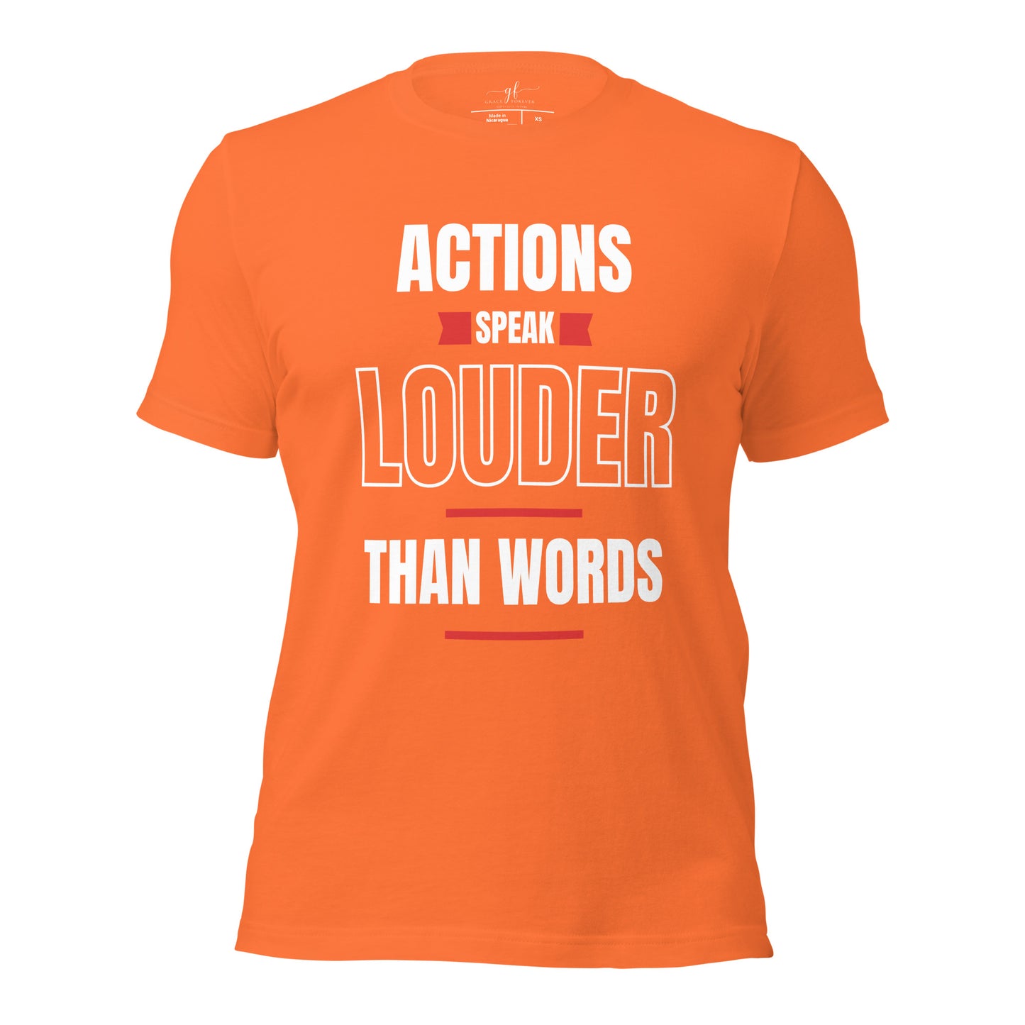 "Actions speak louder" Men's T-shirt