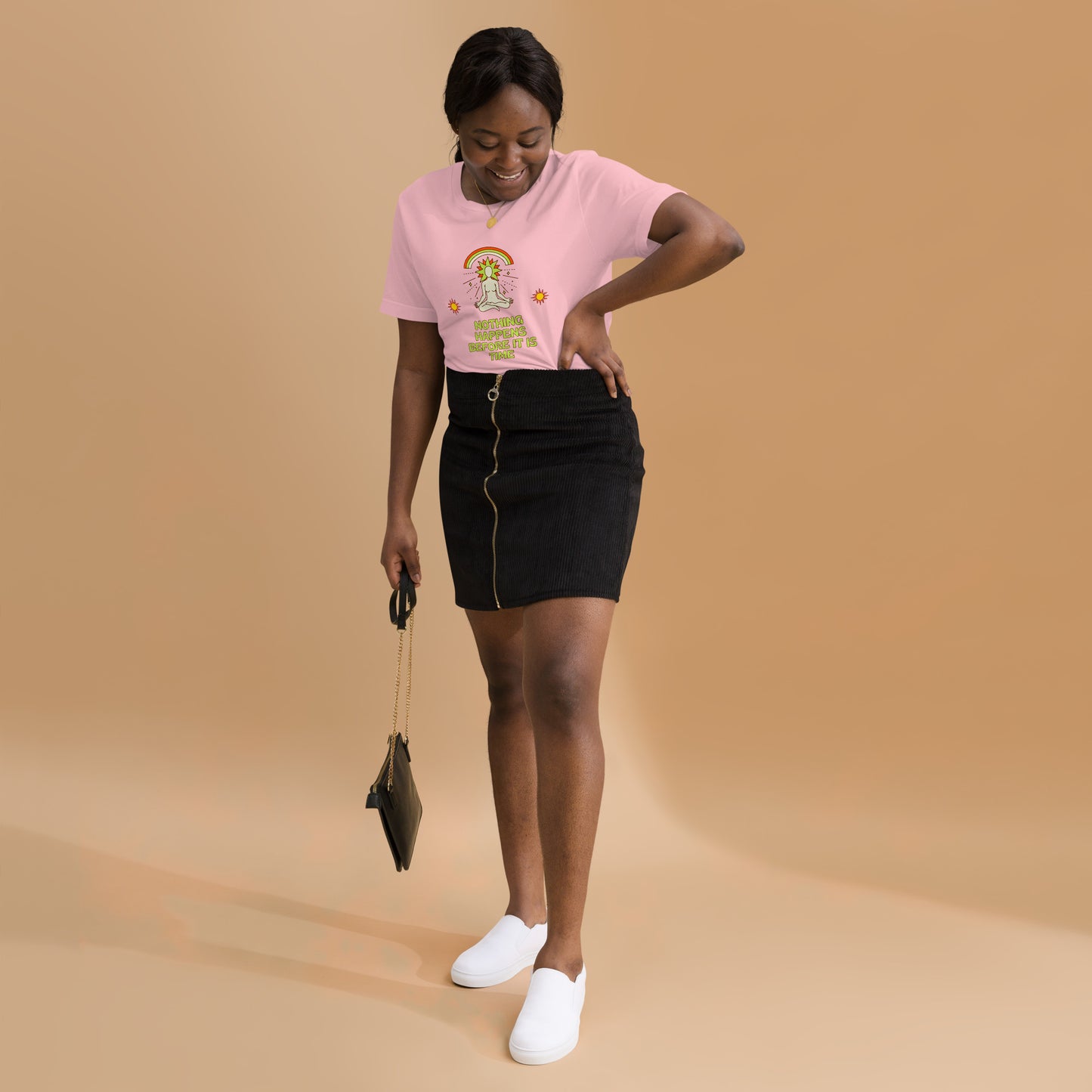 "Nothing happens before it is time" Women's T-shirt