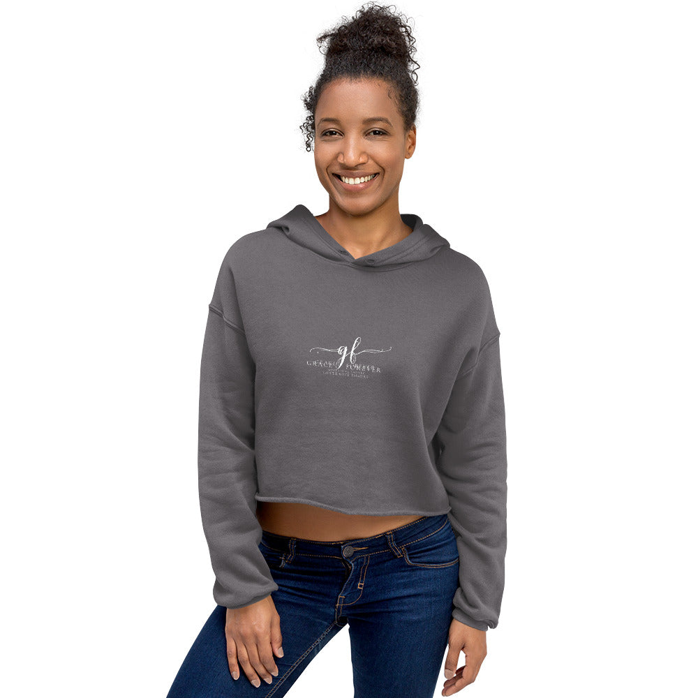 “Freedom of mind and spirit” Crop Hoodie (design on back)