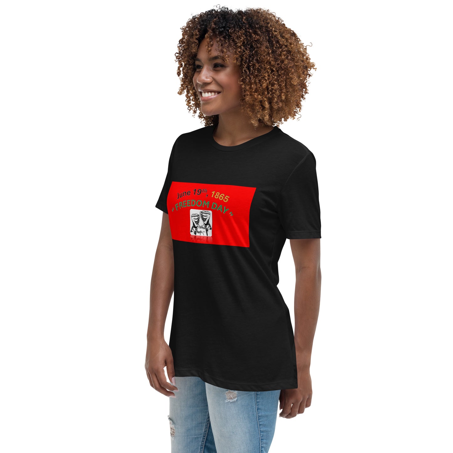 “June 19, 1865 Freedom Day” Women's Relaxed T-Shirt