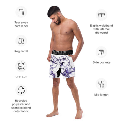 “Free Your Mind” Men's swim trunks