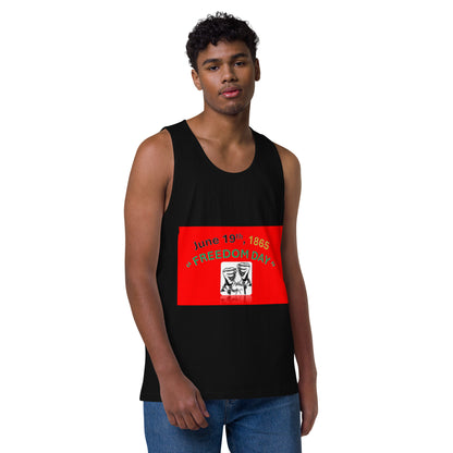 “June 19, 1865 Freedom Day” Men’s premium tank top