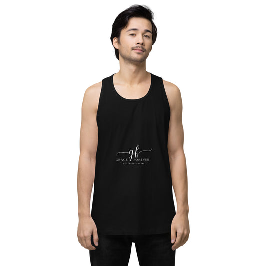 Men’s "Freedom of Mind and Spirit" (design on back) premium tank top