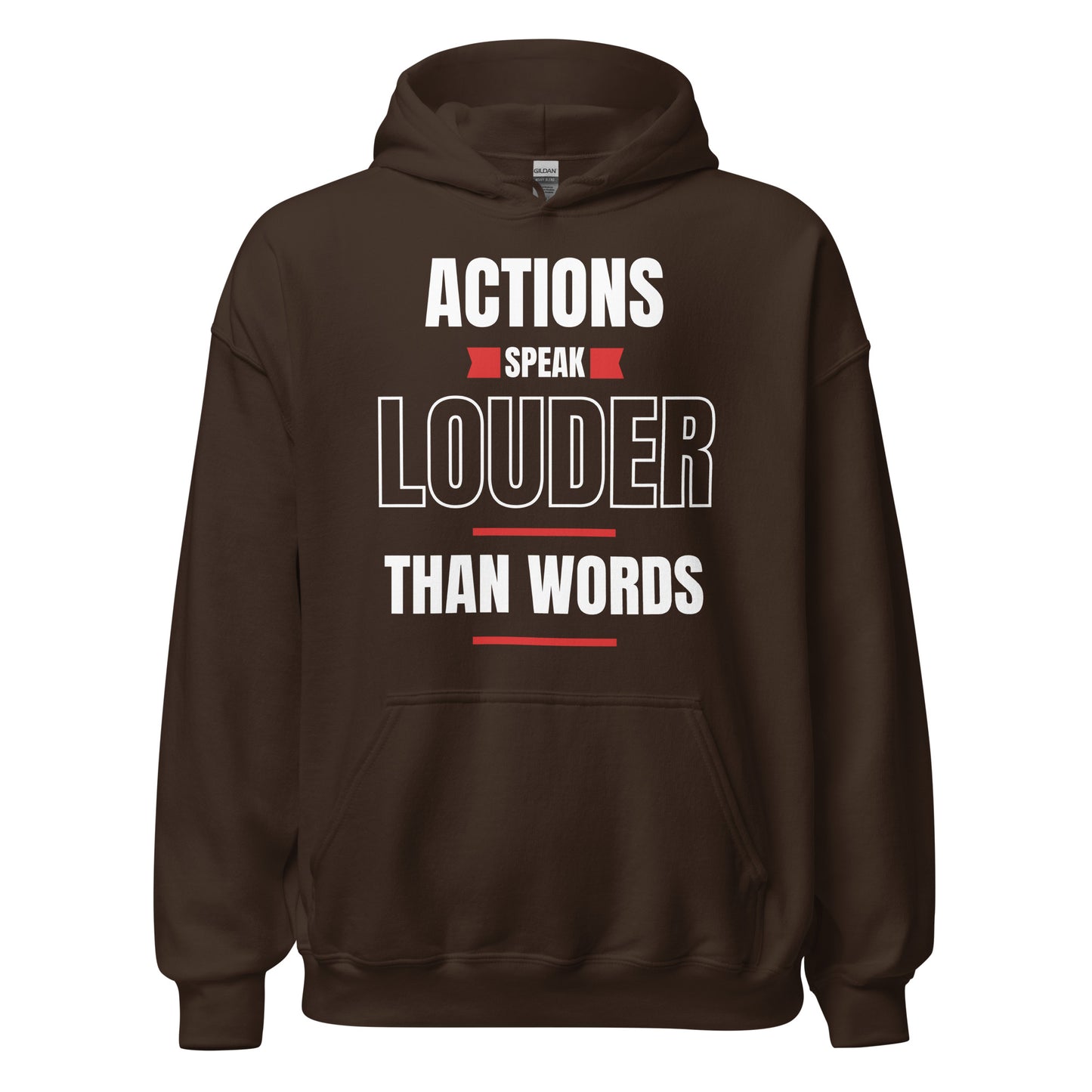 "Actions speak louder" Men's Hoodie