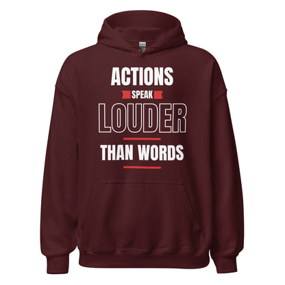 "Actions speak louder" Men's Hoodie