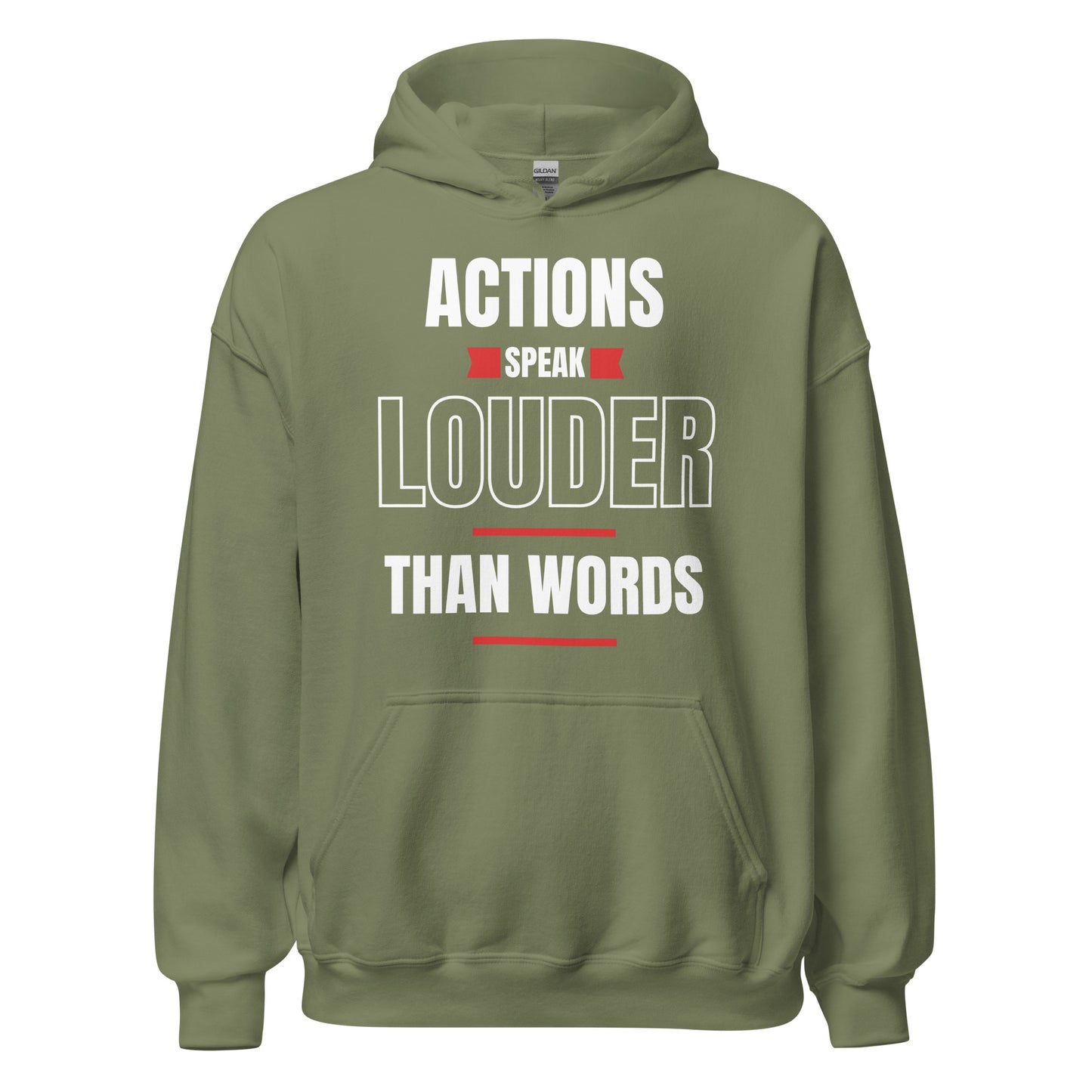 "Actions speak louder" Men's Hoodie