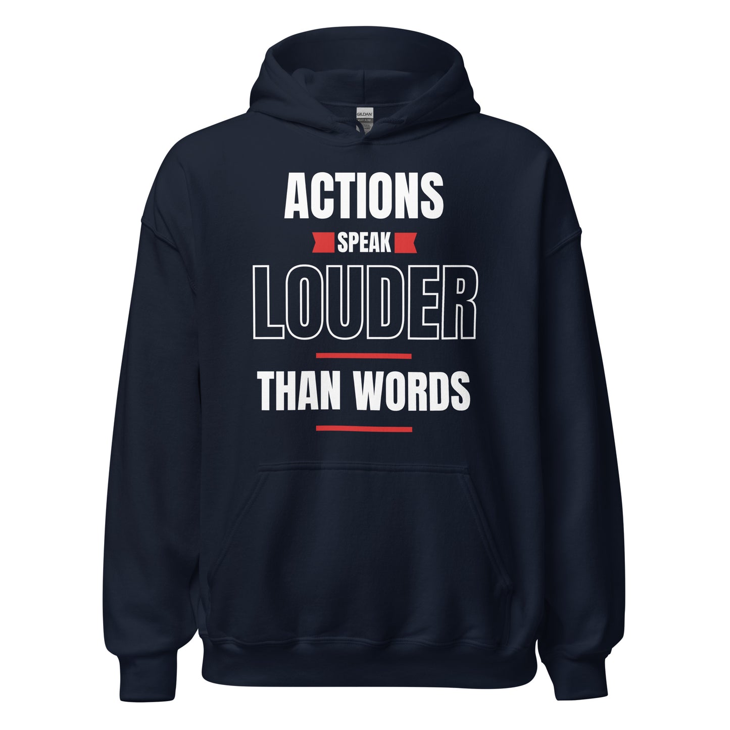 "Actions speak louder" Men's Hoodie