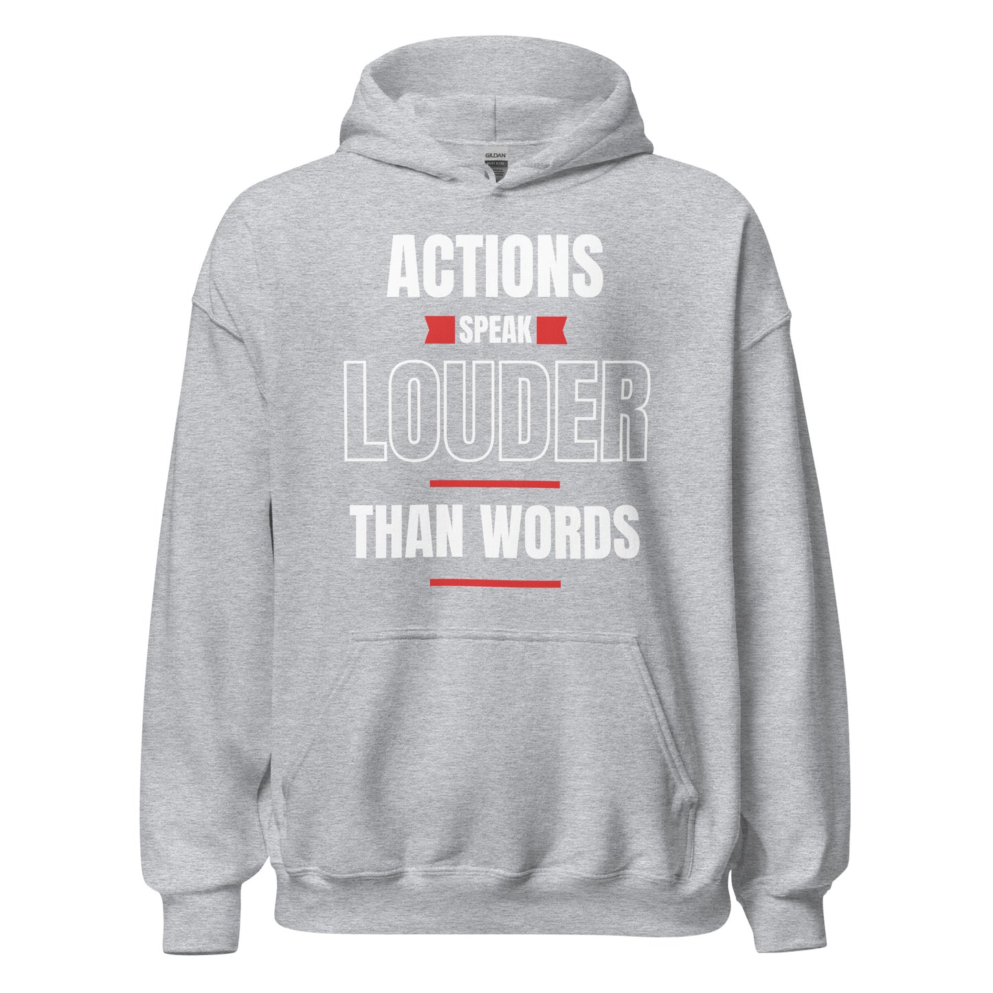 "Actions speak louder" Men's Hoodie