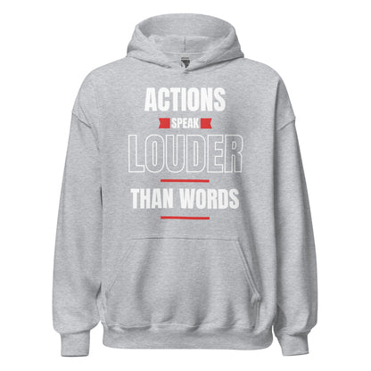 "Actions speak louder" Men's Hoodie