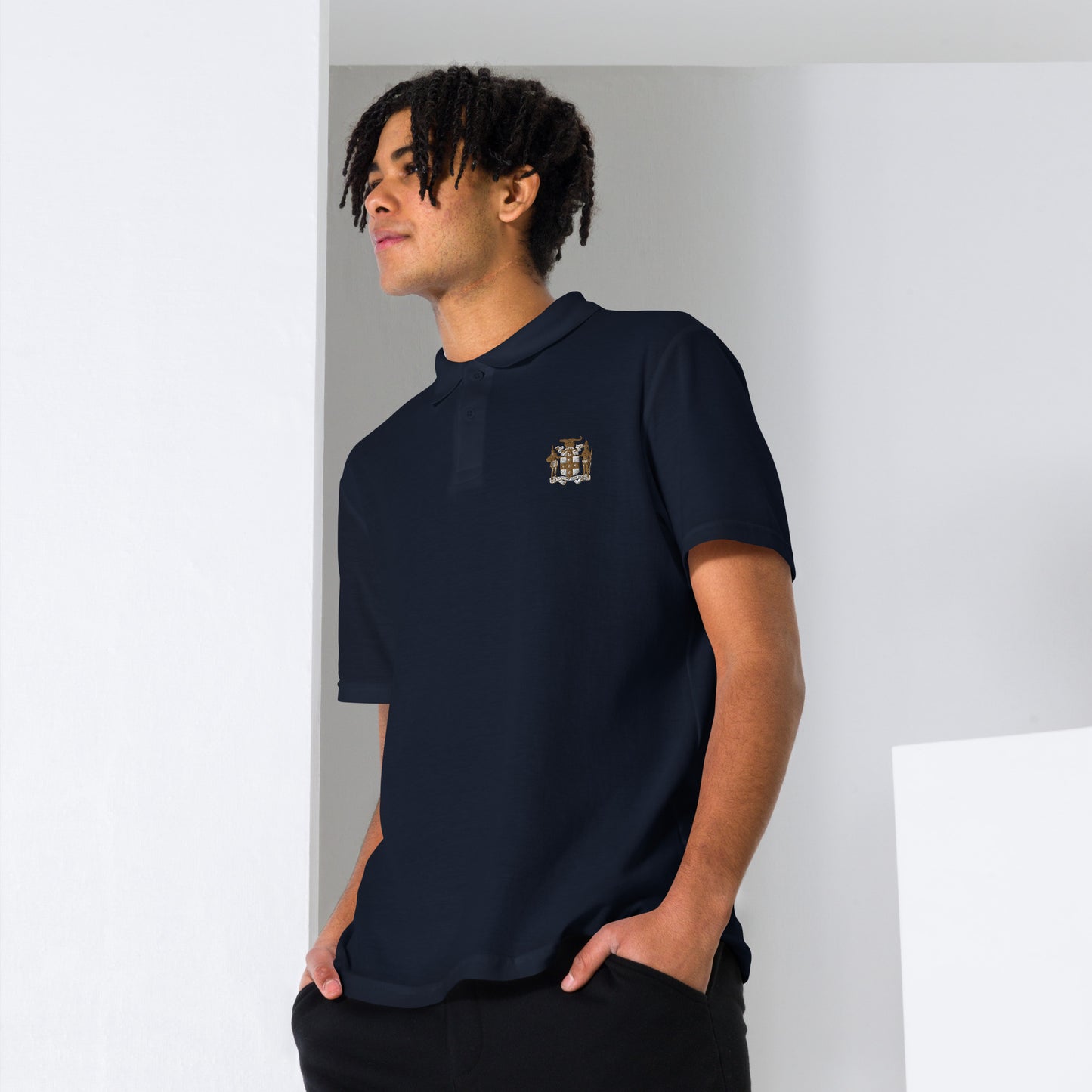 "Coat of Arms" Unisex pique polo shirt