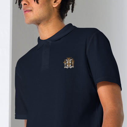 "Coat of Arms" Unisex pique polo shirt