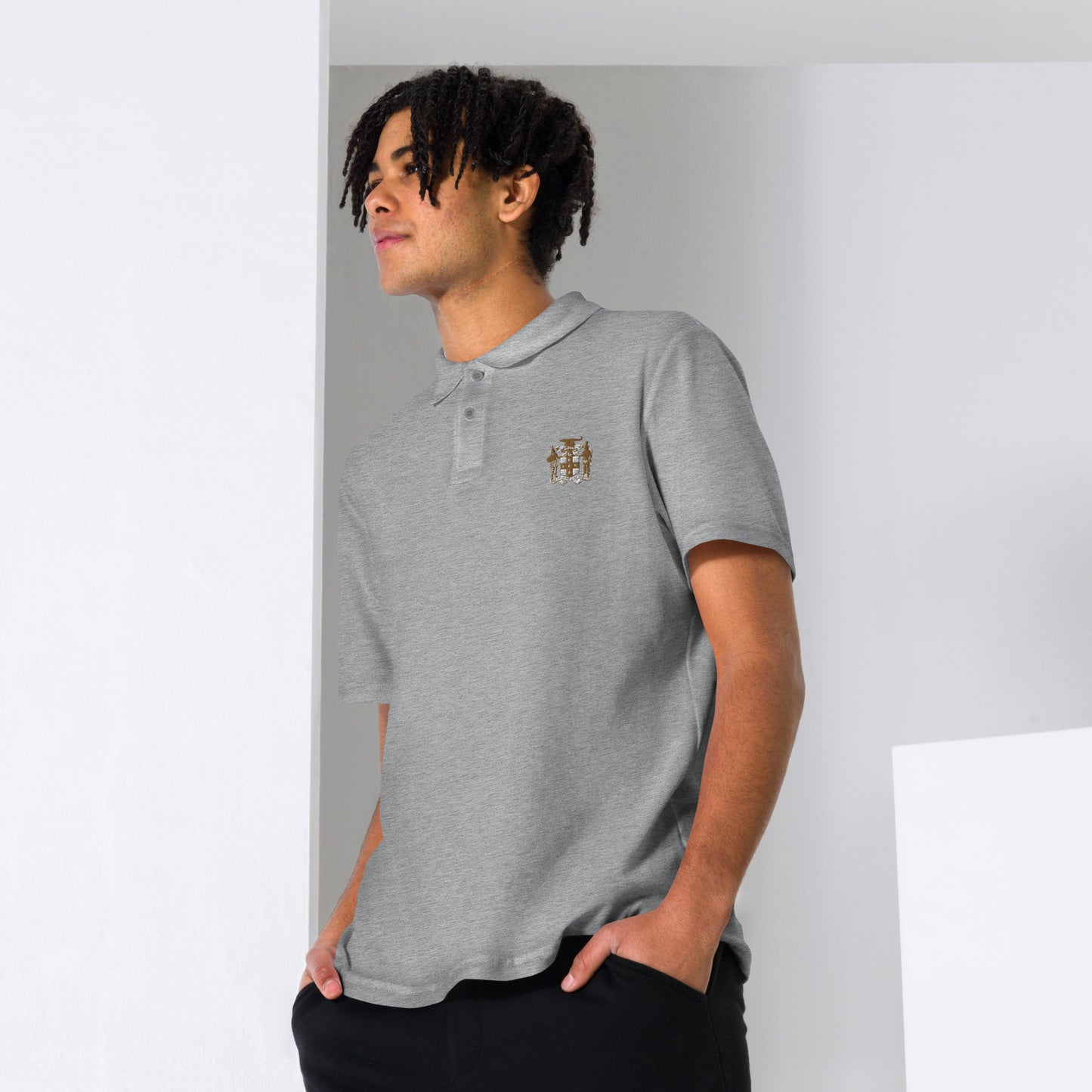 "Coat of Arms" Unisex pique polo shirt