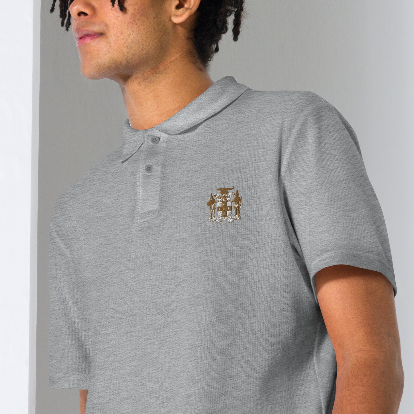 "Coat of Arms" Unisex pique polo shirt