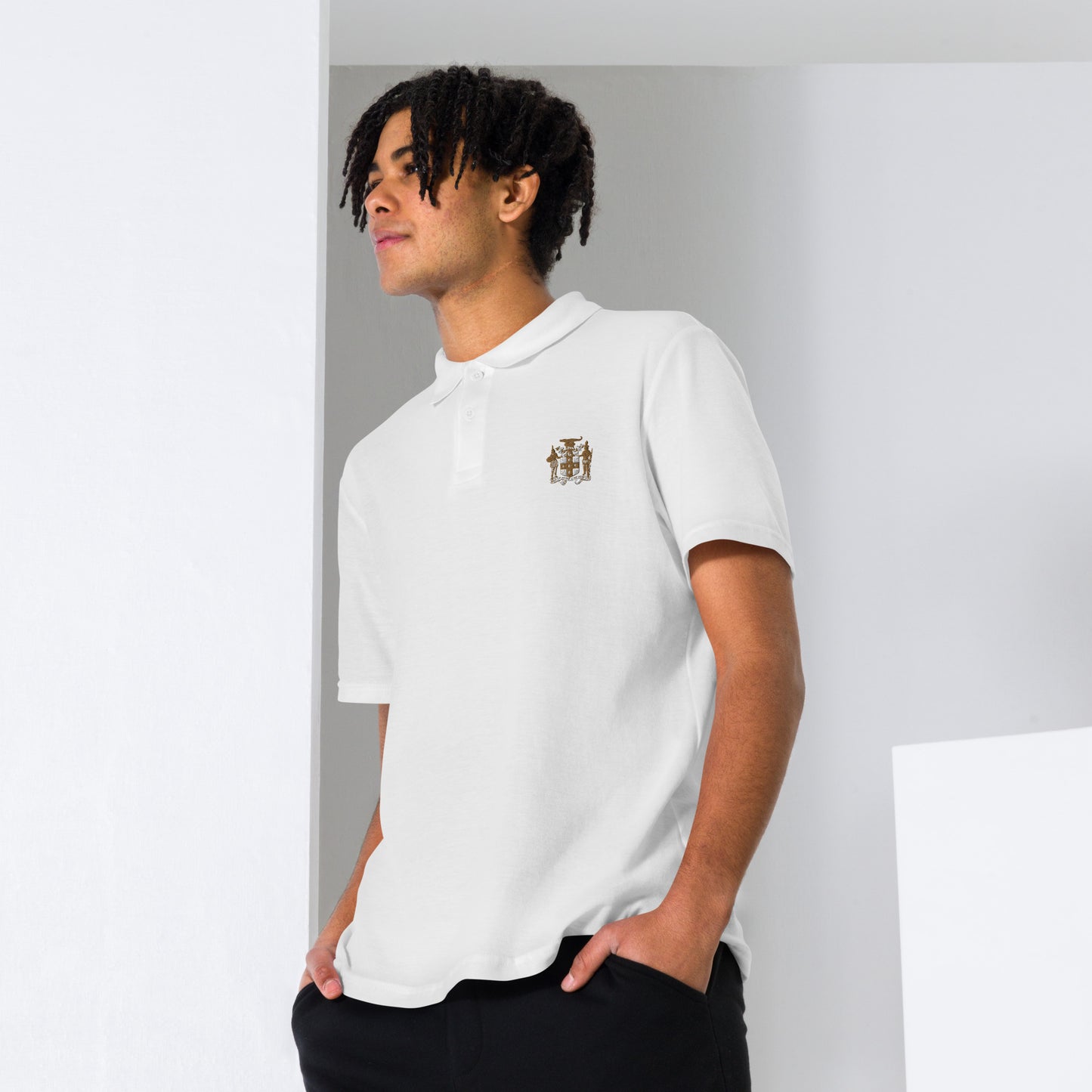 "Coat of Arms" Unisex pique polo shirt