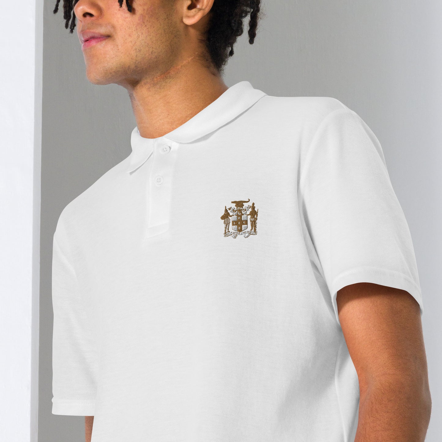 "Coat of Arms" Unisex pique polo shirt