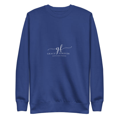 “Freedom of Mind and Spirit” Unisex Premium Sweatshirt (design on back)