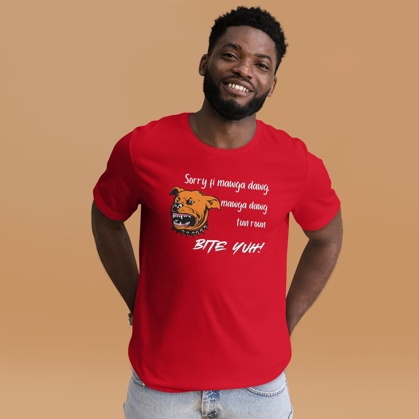 "Sorry fi mawga dawg" Unisex t-shirt