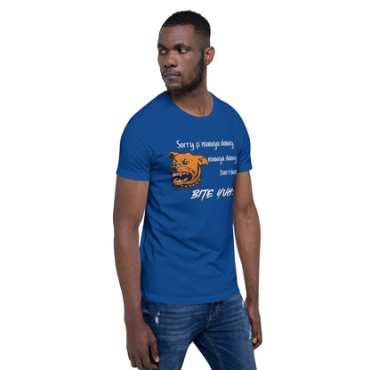 "Sorry fi mawga dawg" Unisex t-shirt