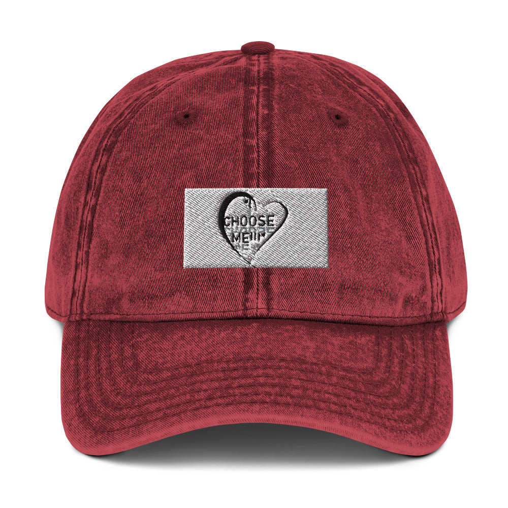 “I Choose Me” Vintage Cotton Twill Cap