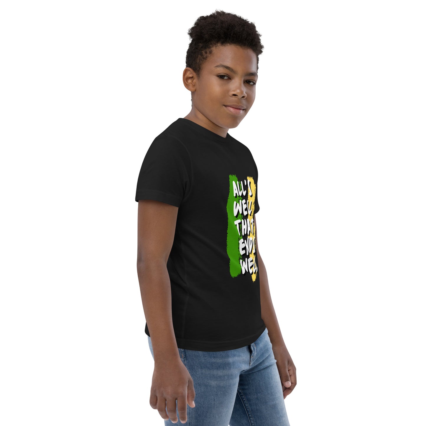 "All's well that ends well" unisex kids jersey t-shirt