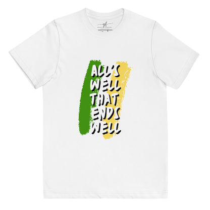 "All's well that ends well" unisex kids jersey t-shirt