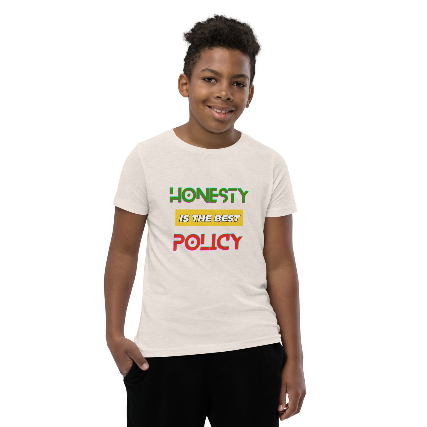 "honesty is the best policy" Youth Short Sleeve T-Shirt